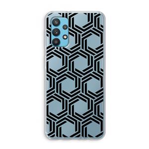 CaseCompany Geometrisch patroon: Samsung Galaxy A32 4G Transparant Hoesje
