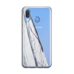 CaseCompany Gestreepte marmer: Samsung Galaxy A40 Transparant Hoesje