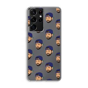 CaseCompany Drake Away: Samsung Galaxy S21 Ultra Transparant Hoesje