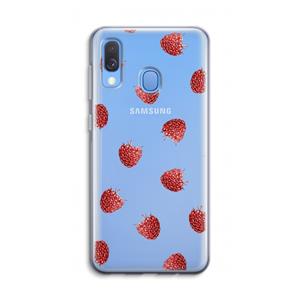 CaseCompany Framboosjes: Samsung Galaxy A40 Transparant Hoesje