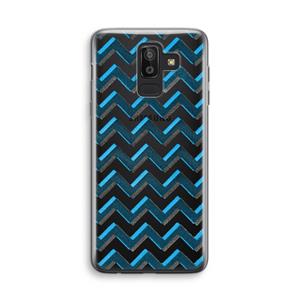 CaseCompany Onderbroken lijn: Samsung Galaxy J8 (2018) Transparant Hoesje