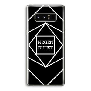 CaseCompany Negenduust geometrisch: Samsung Galaxy Note 8 Transparant Hoesje