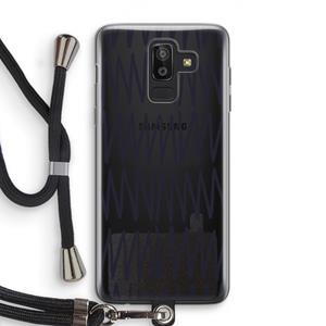 CaseCompany Marrakech Zigzag: Samsung Galaxy J8 (2018) Transparant Hoesje met koord