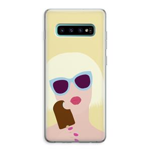CaseCompany Ice cream: Samsung Galaxy S10 Plus Transparant Hoesje