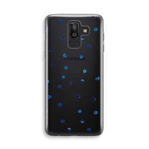 CaseCompany Blauwe stippen: Samsung Galaxy J8 (2018) Transparant Hoesje