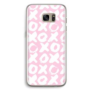 CaseCompany XOXO: Samsung Galaxy S7 Edge Transparant Hoesje