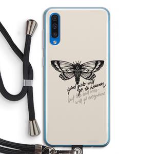 CaseCompany Good or bad: Samsung Galaxy A50 Transparant Hoesje met koord