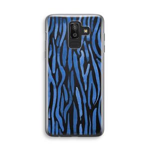 CaseCompany Blauwe nerven: Samsung Galaxy J8 (2018) Transparant Hoesje