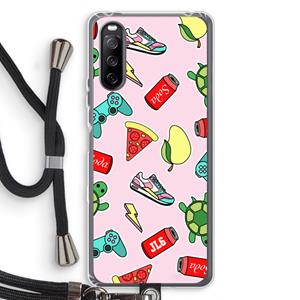 CaseCompany Things Jamie Loves: Sony Sony Xperia 10 III Transparant Hoesje met koord