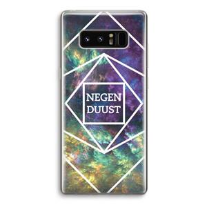 CaseCompany Negenduust ruimte: Samsung Galaxy Note 8 Transparant Hoesje