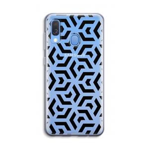 CaseCompany Crazy pattern: Samsung Galaxy A40 Transparant Hoesje