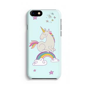 CaseCompany Regenboog eenhoorn: iPhone 8 Volledig Geprint Hoesje