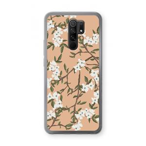 CaseCompany Blossoming spring: Xiaomi Redmi 9 Transparant Hoesje