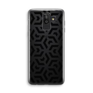 CaseCompany Crazy pattern: Samsung Galaxy J8 (2018) Transparant Hoesje