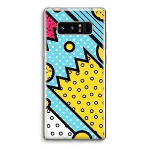 CaseCompany Pop Art #1: Samsung Galaxy Note 8 Transparant Hoesje