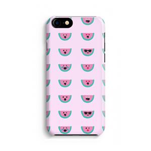 CaseCompany Smiley watermeloenprint: iPhone 8 Volledig Geprint Hoesje