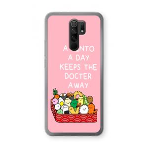 CaseCompany Bento a day: Xiaomi Redmi 9 Transparant Hoesje