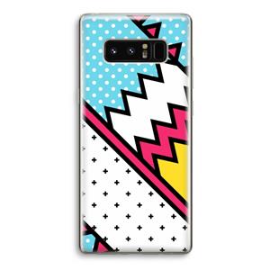 CaseCompany Pop Art #2: Samsung Galaxy Note 8 Transparant Hoesje