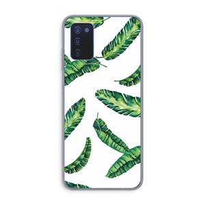 CaseCompany Lange bladeren: Samsung Galaxy A03s Transparant Hoesje