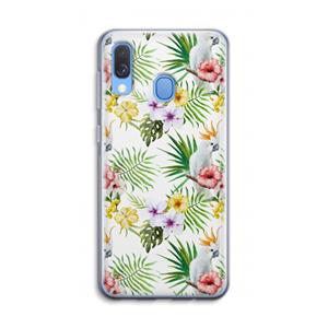 CaseCompany Gele kuif: Samsung Galaxy A40 Transparant Hoesje