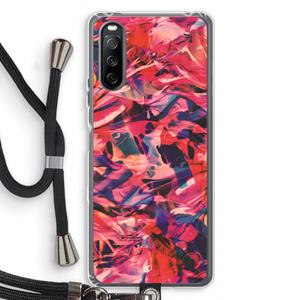 CaseCompany California: Sony Sony Xperia 10 III Transparant Hoesje met koord