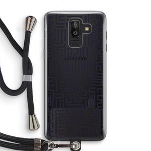 CaseCompany Moroccan Print: Samsung Galaxy J8 (2018) Transparant Hoesje met koord