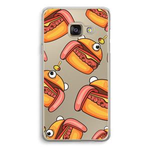 CaseCompany Hamburger: Samsung A3 (2017) Transparant Hoesje