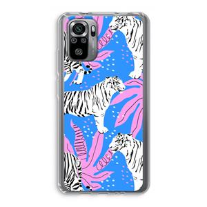 CaseCompany Tijger: Xiaomi Redmi Note 10S Transparant Hoesje