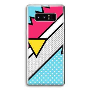 CaseCompany Pop Art #3: Samsung Galaxy Note 8 Transparant Hoesje