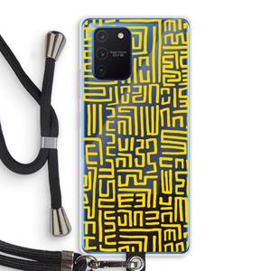 CaseCompany Majorelle Blue Print: Samsung Galaxy Note 10 Lite Transparant Hoesje met koord