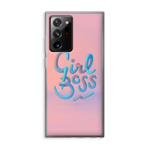 CaseCompany Girl boss: Samsung Galaxy Note 20 Ultra / Note 20 Ultra 5G Transparant Hoesje