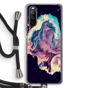 CaseCompany Cosmic Silence: Sony Sony Xperia 10 III Transparant Hoesje met koord