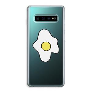 CaseCompany Spiegelei: Samsung Galaxy S10 Plus Transparant Hoesje