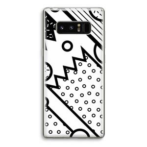 CaseCompany Pop Art #4: Samsung Galaxy Note 8 Transparant Hoesje