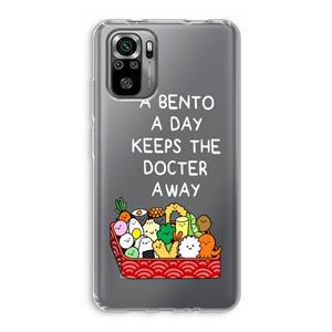 CaseCompany Bento a day: Xiaomi Redmi Note 10S Transparant Hoesje
