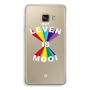 CaseCompany Het Leven Is Mooi: Samsung A3 (2017) Transparant Hoesje