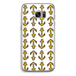 CaseCompany Musketon Anchor: Samsung Galaxy S7 Edge Transparant Hoesje