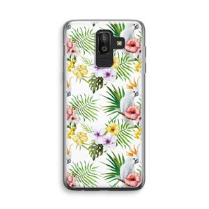 CaseCompany Gele kuif: Samsung Galaxy J8 (2018) Transparant Hoesje