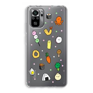 CaseCompany Happy bento friends: Xiaomi Redmi Note 10S Transparant Hoesje