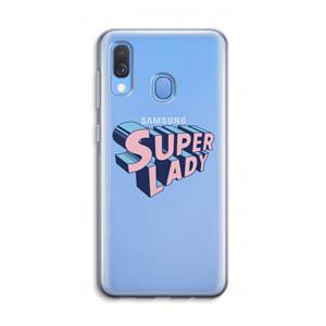 CaseCompany Superlady: Samsung Galaxy A40 Transparant Hoesje