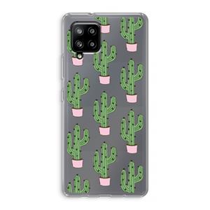 CaseCompany Cactus Lover: Samsung Galaxy A42 5G Transparant Hoesje