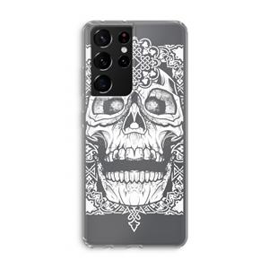 CaseCompany Seek & Destroy: Samsung Galaxy S21 Ultra Transparant Hoesje