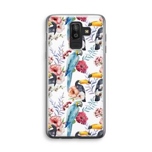 CaseCompany Bloemen tukan: Samsung Galaxy J8 (2018) Transparant Hoesje