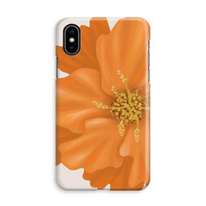 CaseCompany Orange Ellila flower: iPhone Xs Volledig Geprint Hoesje