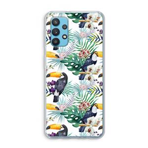 CaseCompany Tukans: Samsung Galaxy A32 4G Transparant Hoesje