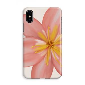 CaseCompany Pink Ellila Flower: iPhone Xs Volledig Geprint Hoesje