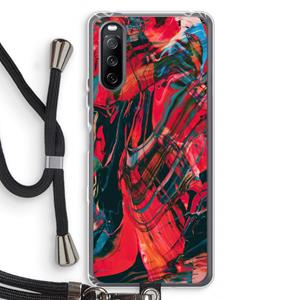 CaseCompany Endless Descent: Sony Sony Xperia 10 III Transparant Hoesje met koord