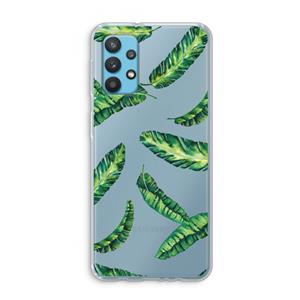 CaseCompany Lange bladeren: Samsung Galaxy A32 4G Transparant Hoesje