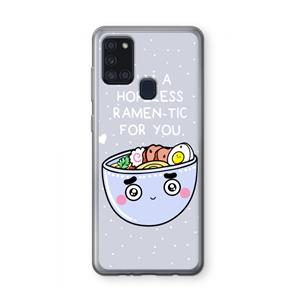 CaseCompany I'm A Hopeless Ramen-Tic For You: Samsung Galaxy A21s Transparant Hoesje