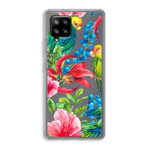 CaseCompany Papegaaien: Samsung Galaxy A42 5G Transparant Hoesje